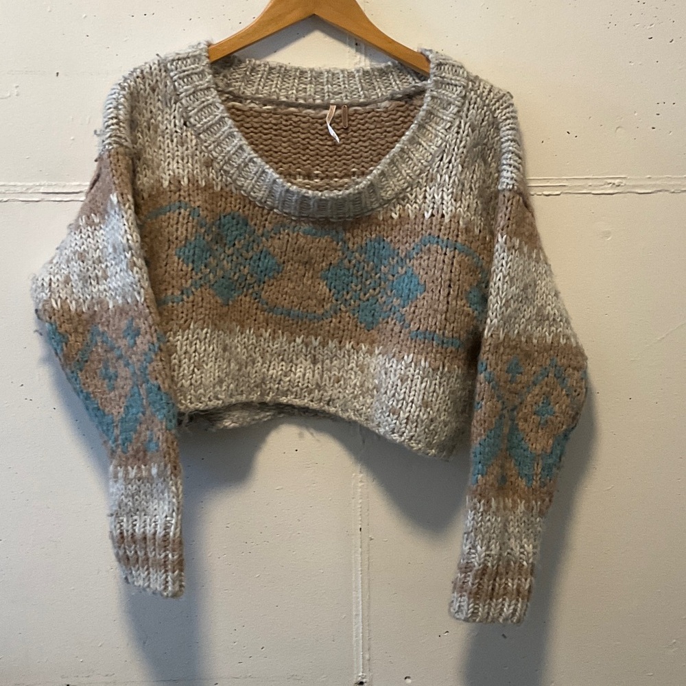 Free People Multicolor Knit Sweater